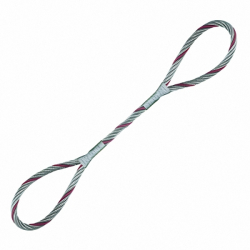 Строп канатний двопетльовий - СКП (заплітання), 0.63т, 1м